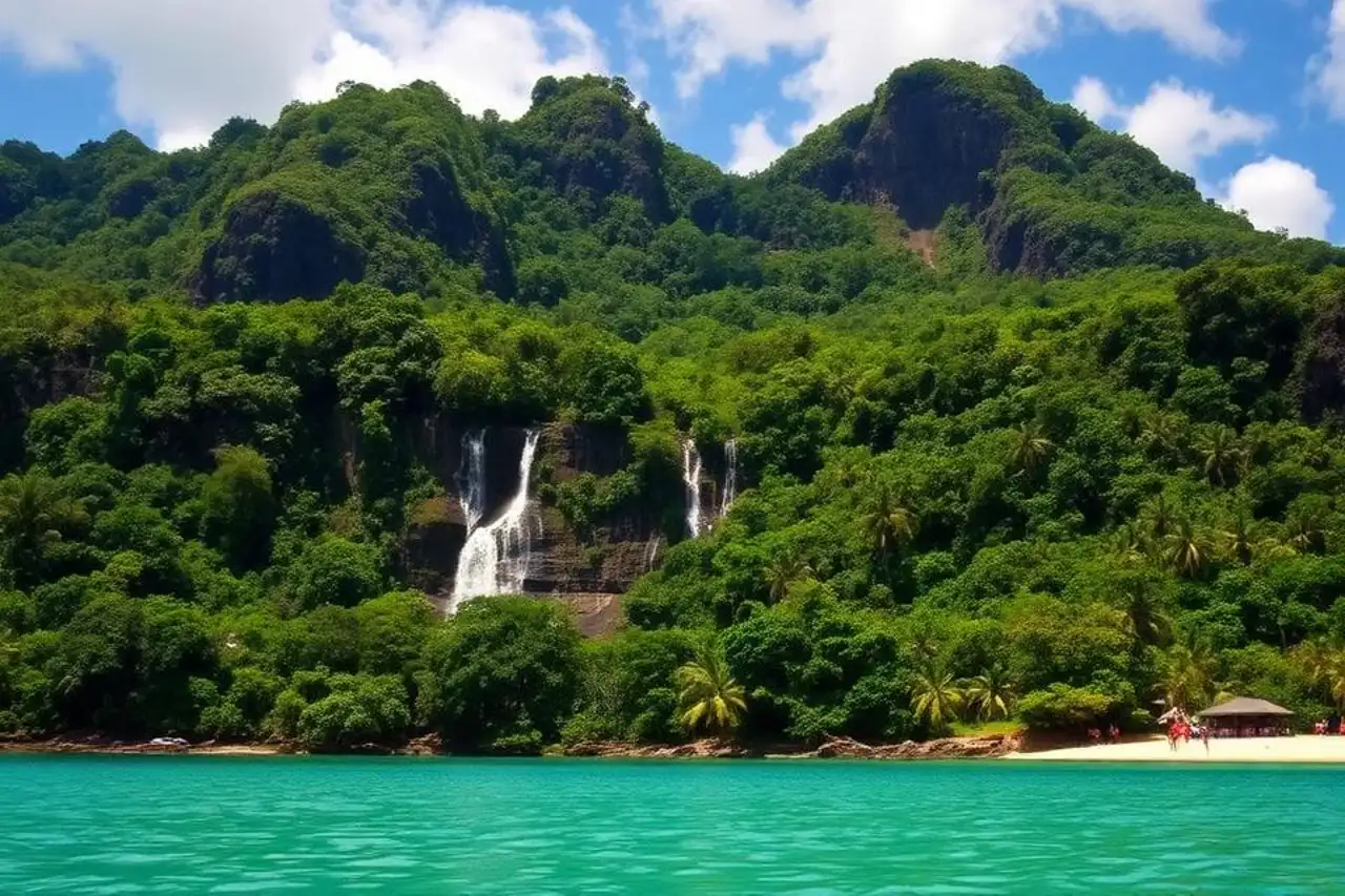 eSIM Guadeloupe activation, scenic view of Basse-Terre and iconic landmarks